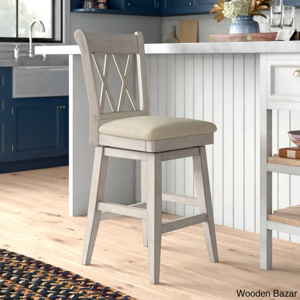 Fortvillen Swivel Upholstered Counter And Bar Stool