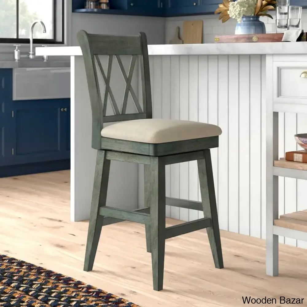 Fortvillen Swivel Upholstered Counter And Bar Stool