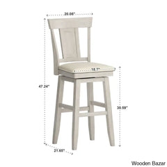 Fortvilleu Swivel Upholstered Counter And Bar Stool (Set Of 2)