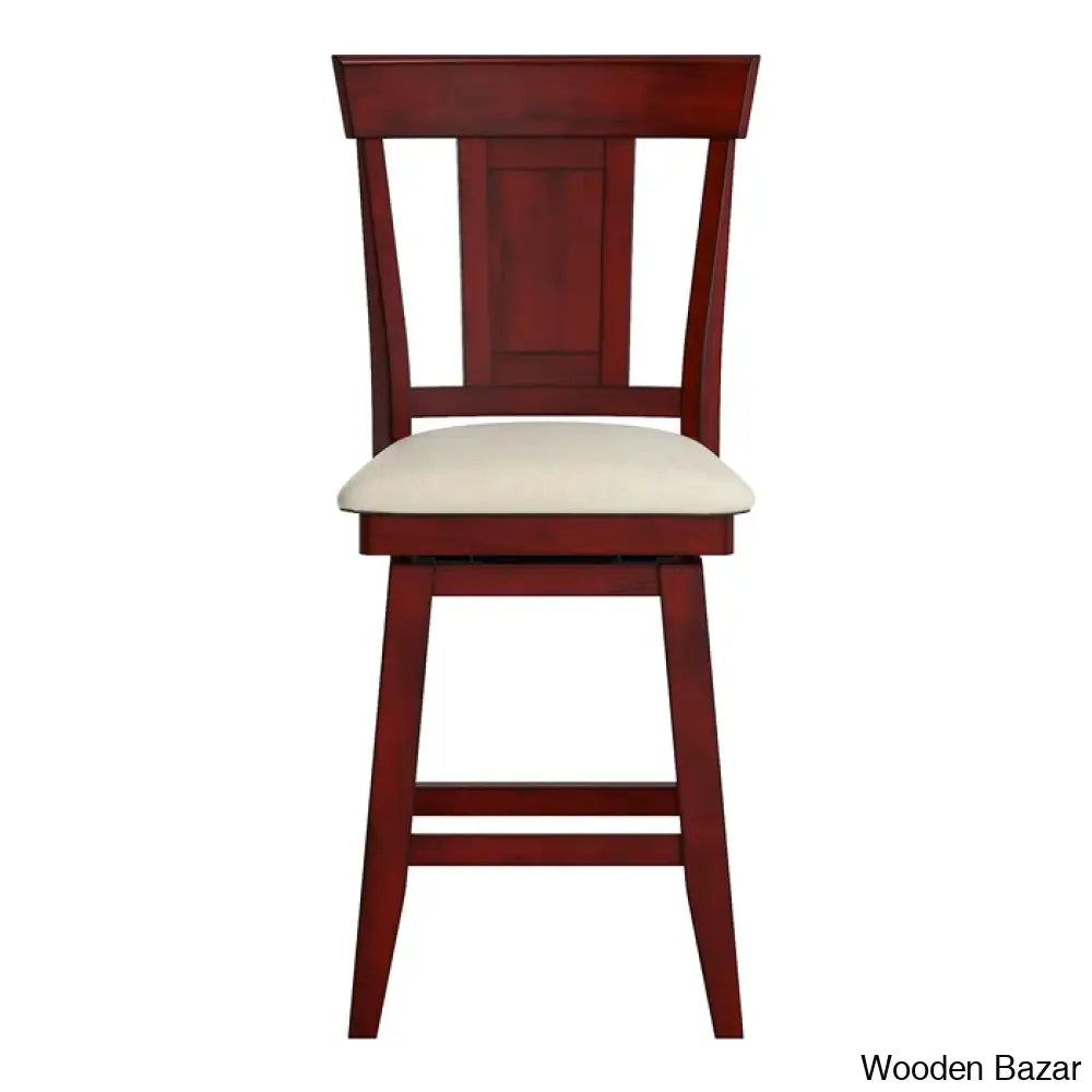 Fortvilleu Swivel Upholstered Counter And Bar Stool (Set Of 2)