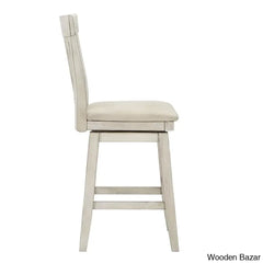Fortvilleu Swivel Upholstered Counter And Bar Stool (Set Of 2)