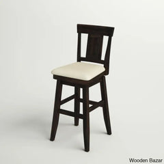Fortvilleu Swivel Upholstered Counter And Bar Stool (Set Of 2) Antique Black / Bar (30.59” Seat