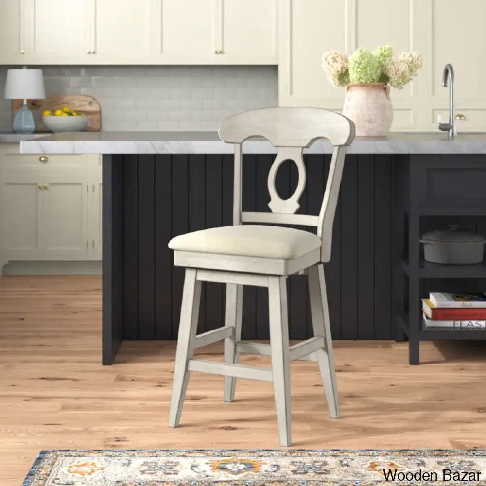 Fortvillez Swivel Upholstered Counter And Bar Stool