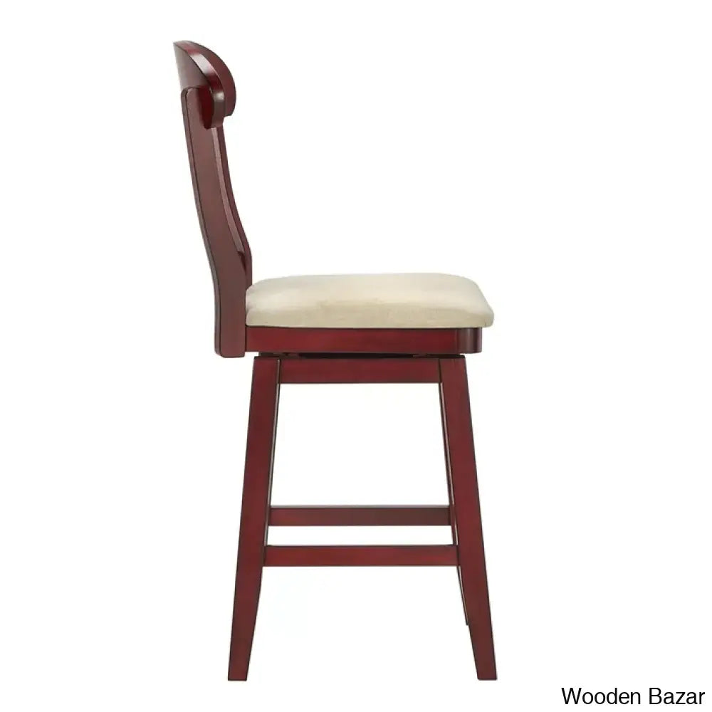 Fortvillez Swivel Upholstered Counter And Bar Stool