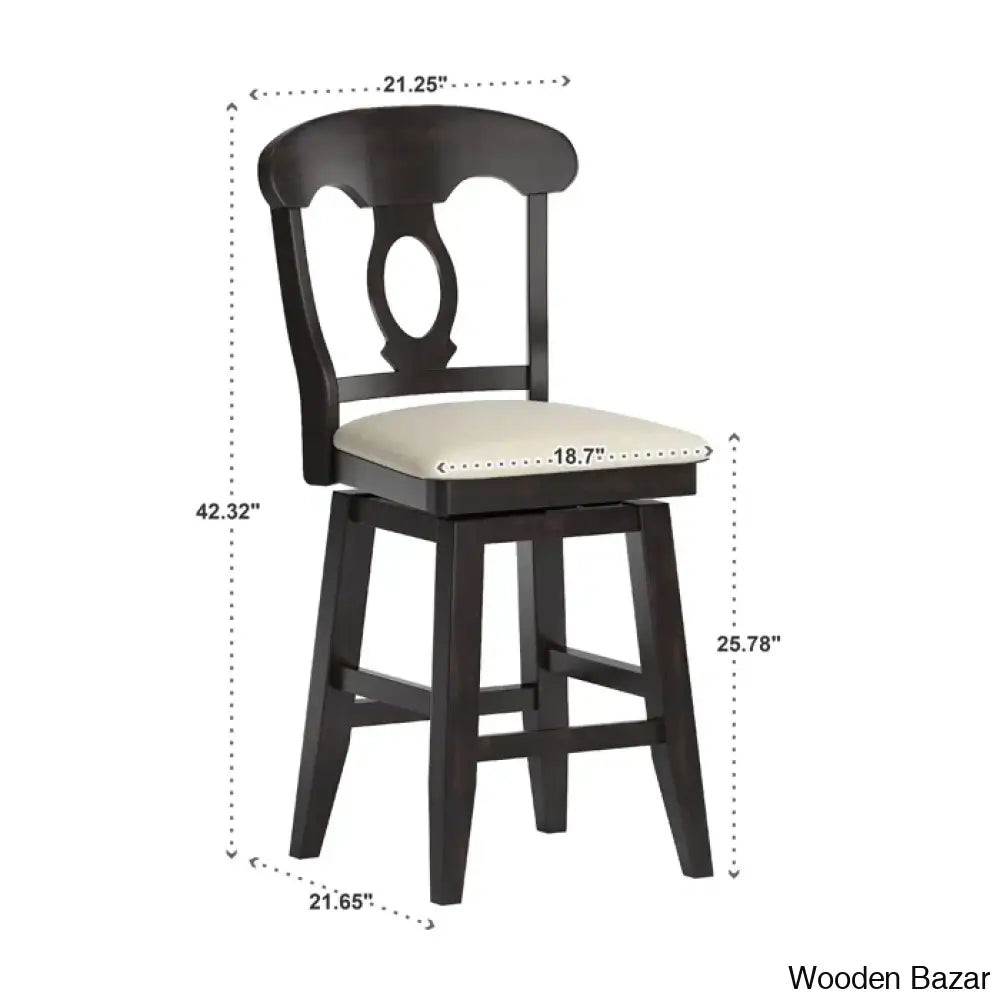 Fortvillez Swivel Upholstered Counter And Bar Stool