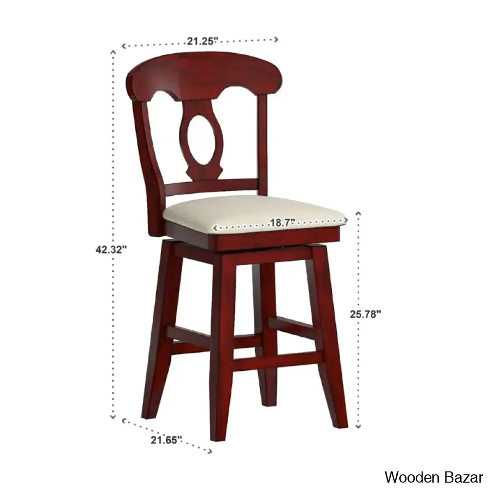 Fortvillez Swivel Upholstered Counter And Bar Stool