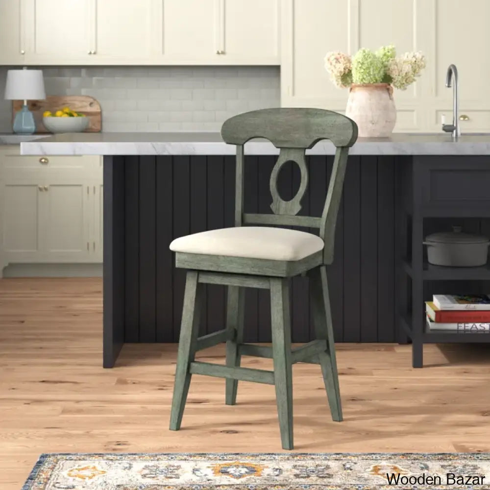 Fortvillez Swivel Upholstered Counter And Bar Stool