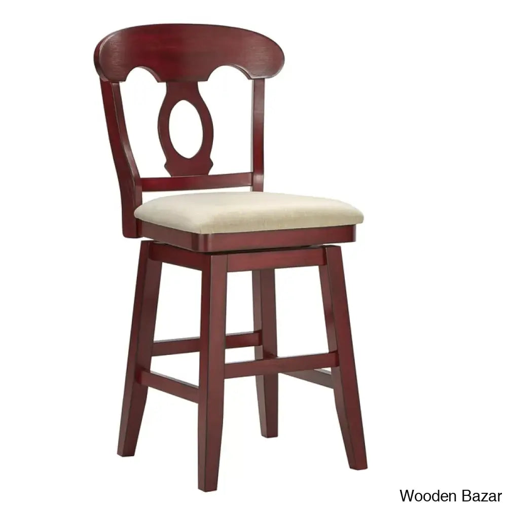 Fortvillez Swivel Upholstered Counter And Bar Stool