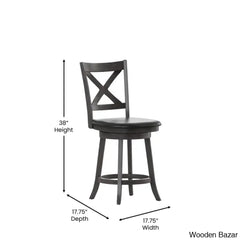 Franciso Classic Crossback Wooden Swivel Dining Counter