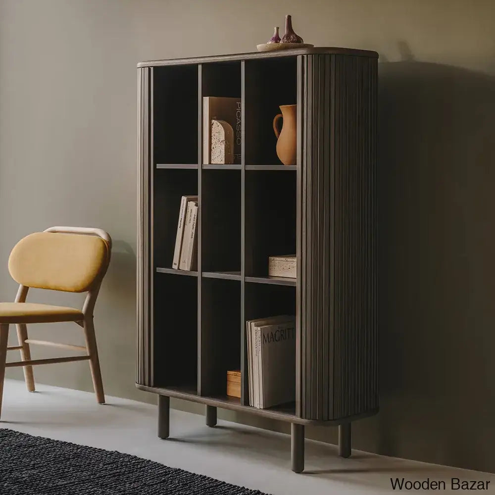 Frollo Eternal Classics Solid Wood Mailen Bookshelf - Wooden Bazar Brown