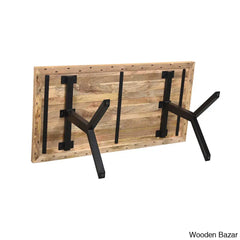 Fruzia Seamless Harmony Modern Dining Table - Wooden Bazar