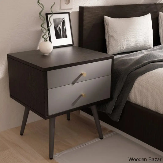 Bedside Table - Wooden Bazar