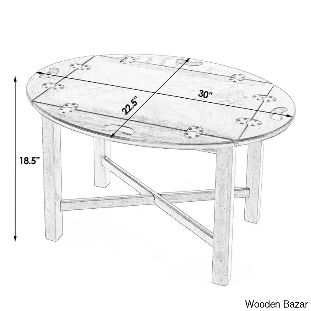 Gabbeirt Modern Coffee And Center Table - Wooden Bazar