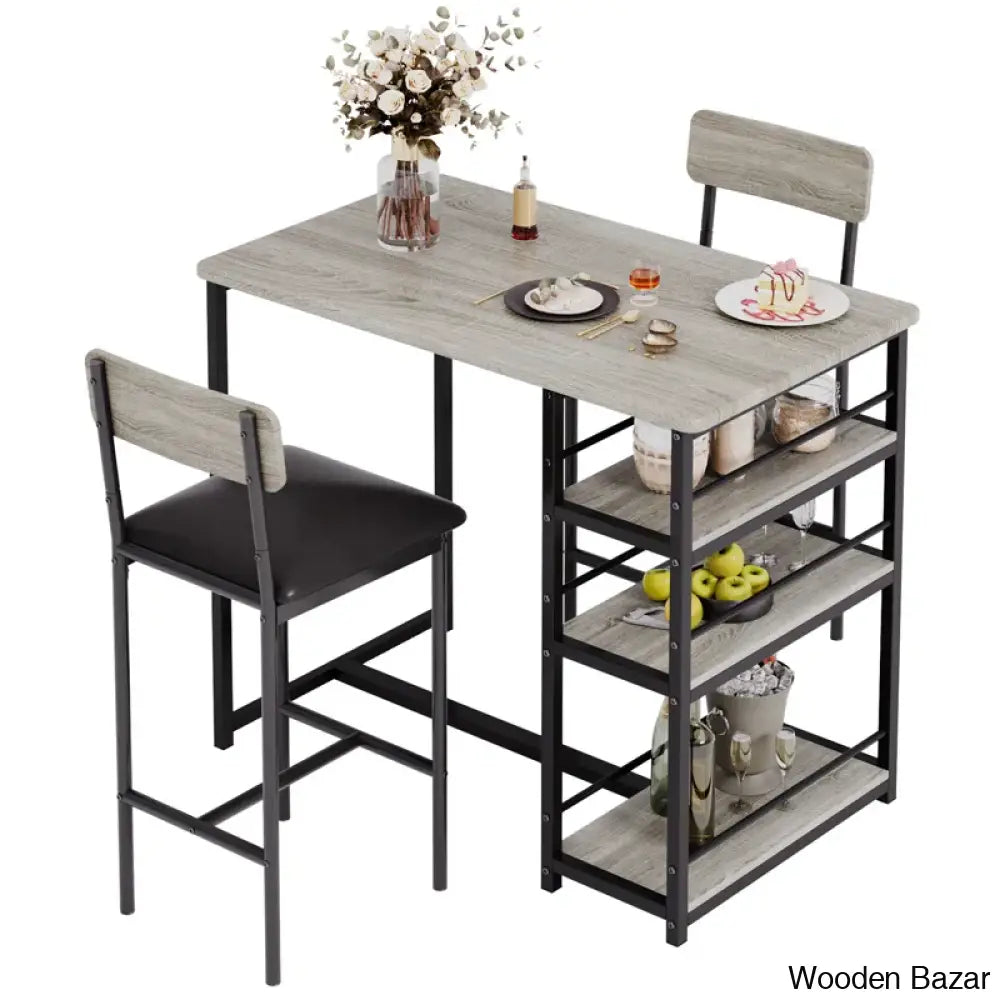 Gagley Stylish 2 Seater New Extendable Dining Set