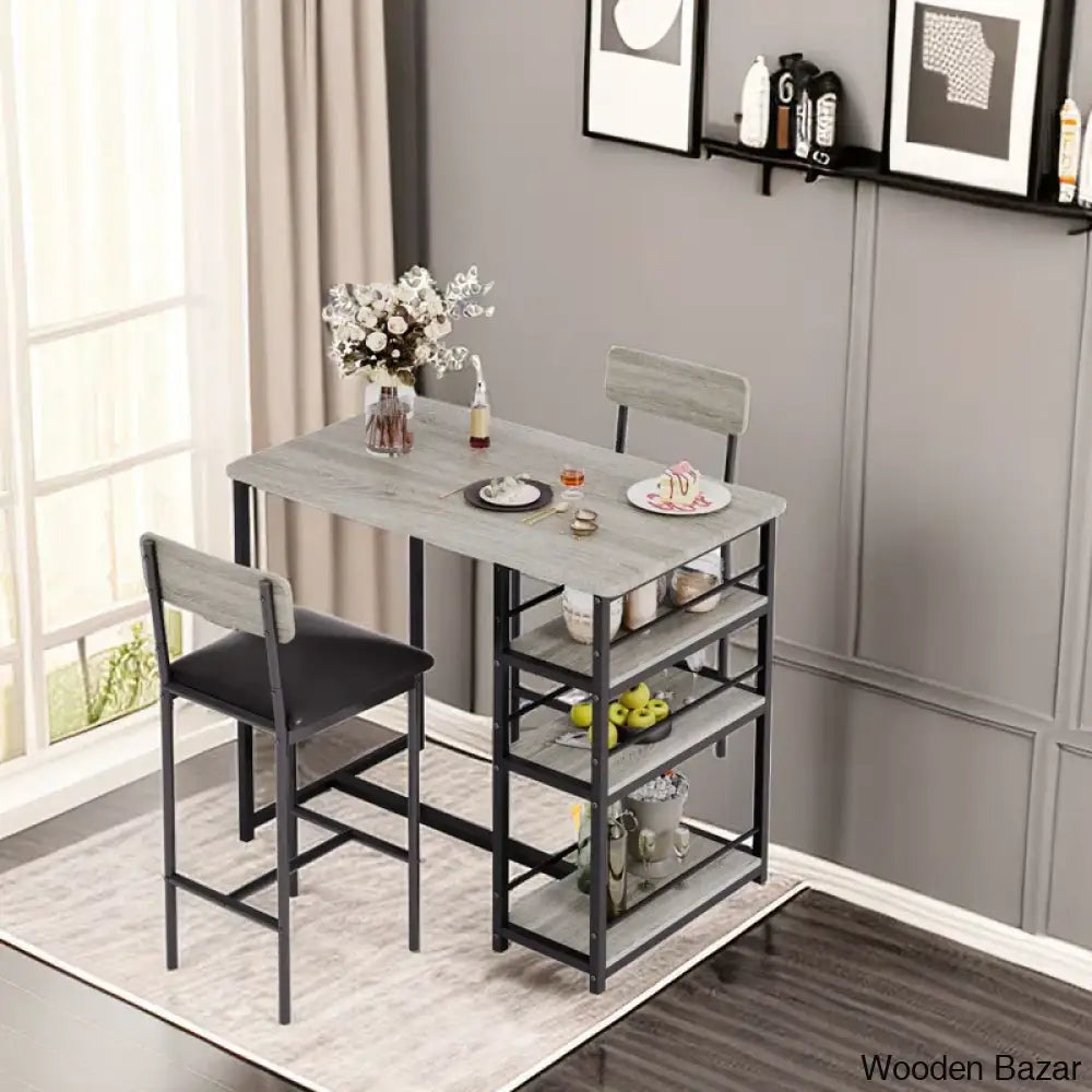 Gagley Stylish 2 Seater New Extendable Dining Set