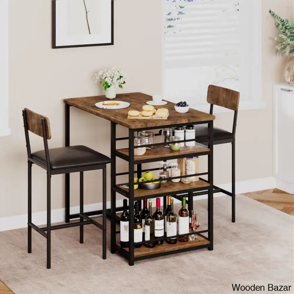 Gagley Stylish 2 Seater New Extendable Dining Set