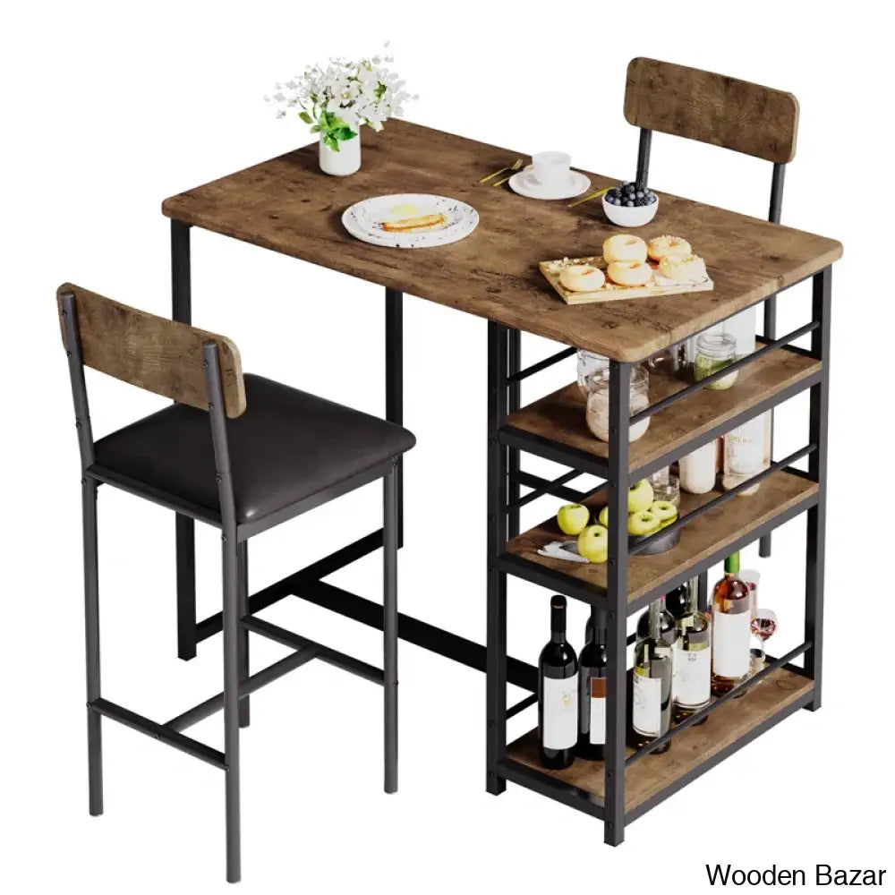 Gagley Stylish 2 Seater New Extendable Dining Set