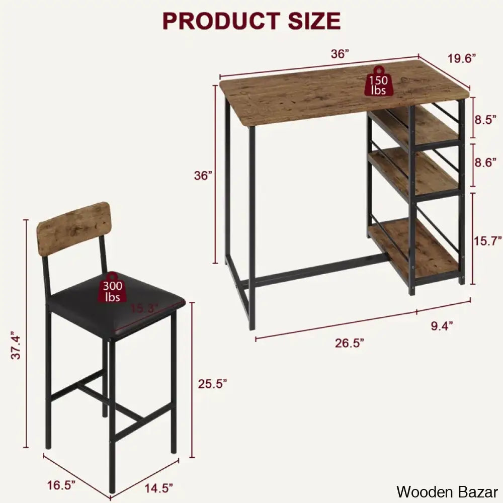 Gagley Stylish 2 Seater New Extendable Dining Set