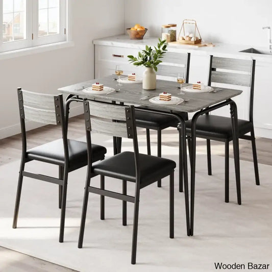 Gary Luxury 4 Seater Dining Table Set For Homes