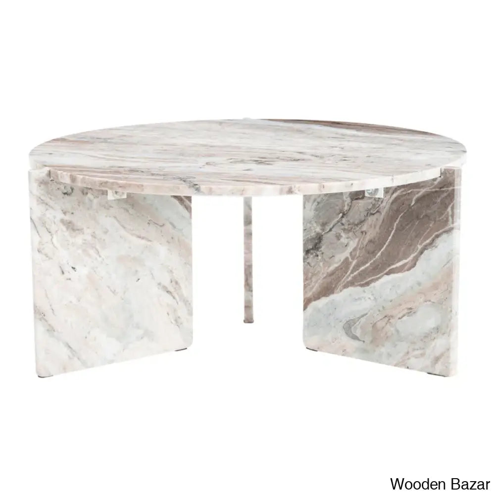 Geffnern Marble Top Coffee And Center Table