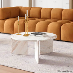 Geffnern Marble Top Coffee And Center Table