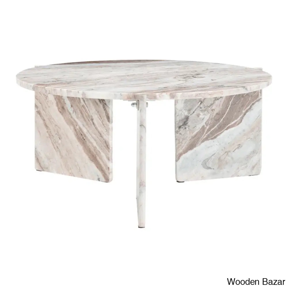 Geffnern Marble Top Coffee And Center Table