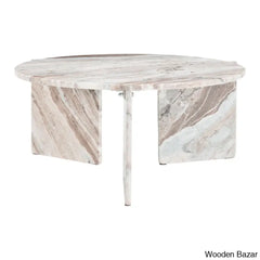 Geffnern Marble Top Coffee And Center Table