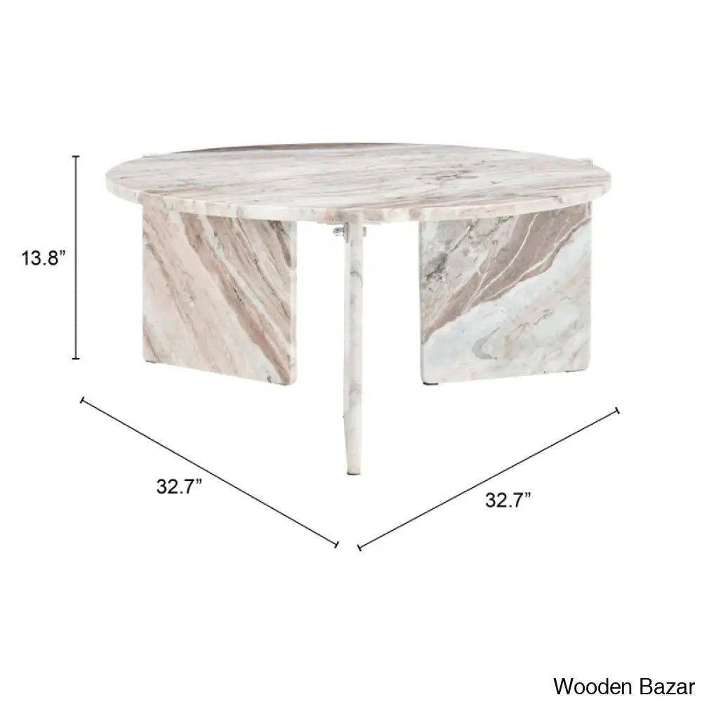 Geffnern Marble Top Coffee And Center Table