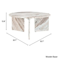 Geffnern Marble Top Coffee And Center Table