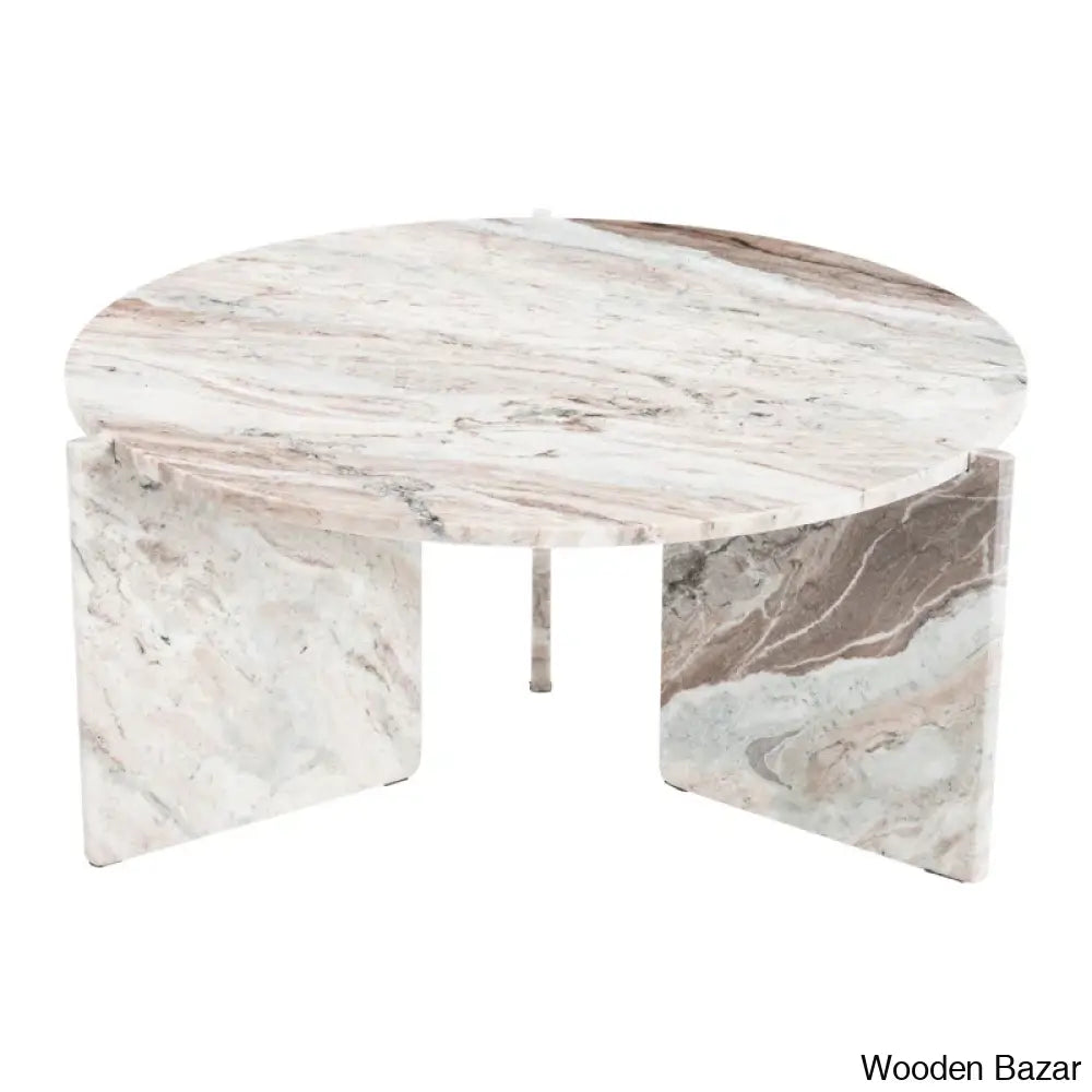 Geffnern Marble Top Coffee And Center Table