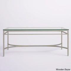 Genevievey Glass Top Coffee And Center Table