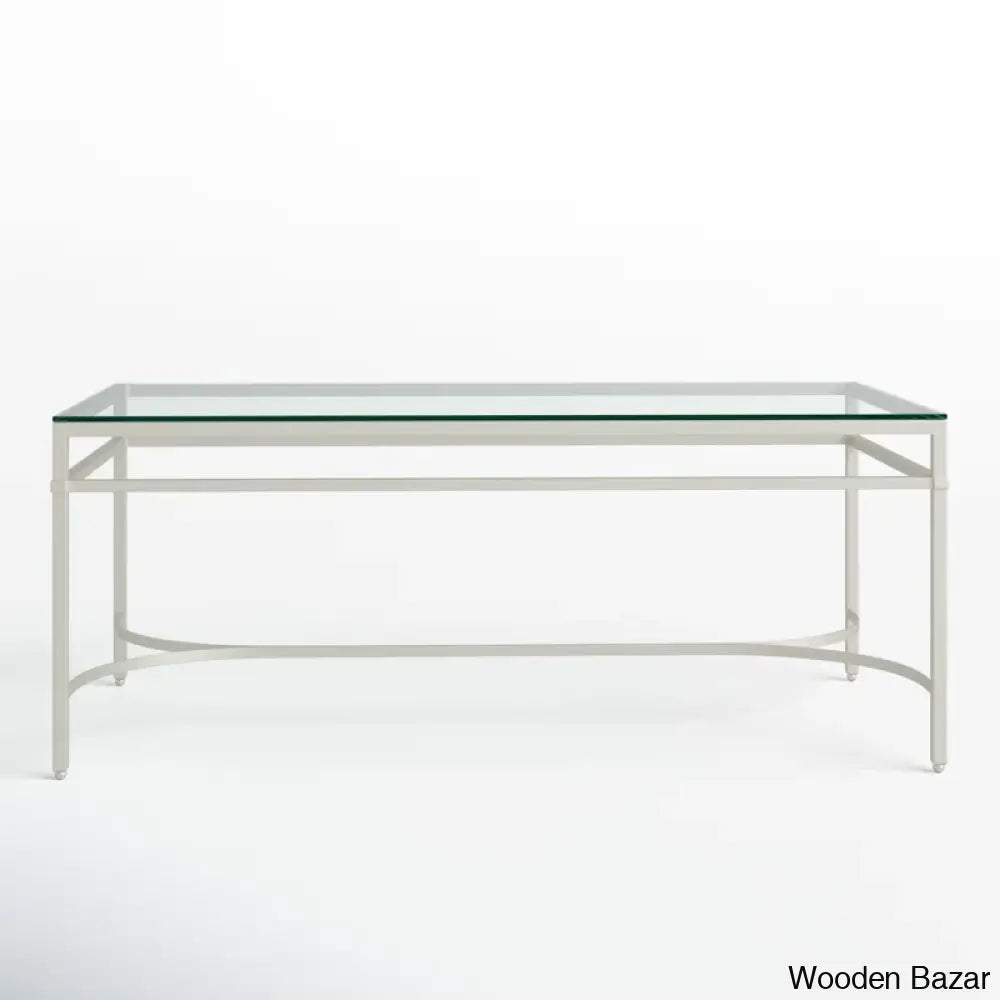 Genevievey Glass Top Coffee And Center Table