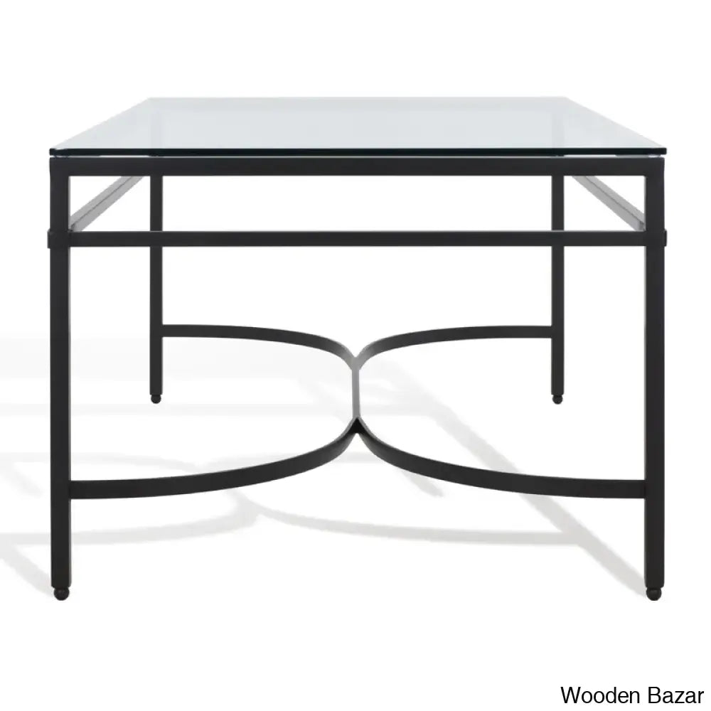 Genevievey Glass Top Coffee And Center Table