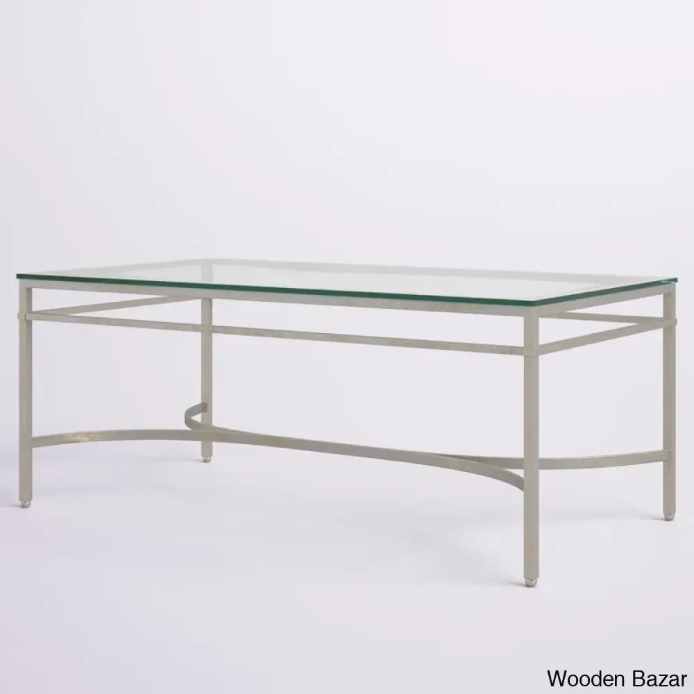 Genevievey Glass Top Coffee And Center Table