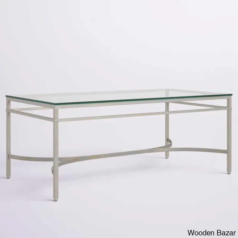 Genevievey Glass Top Coffee And Center Table