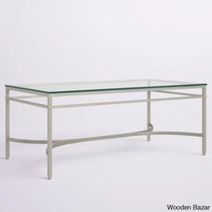 Genevievey Glass Top Coffee And Center Table