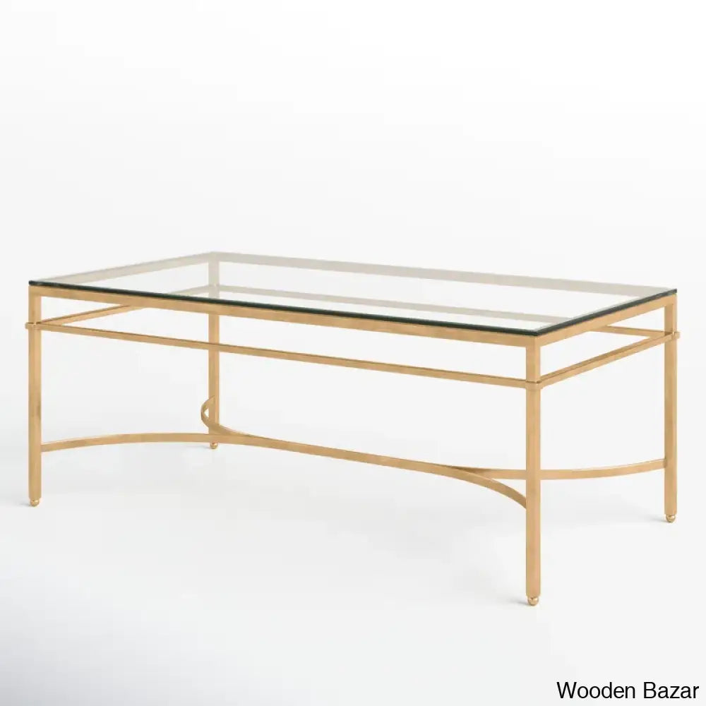 Genevievey Glass Top Coffee And Center Table