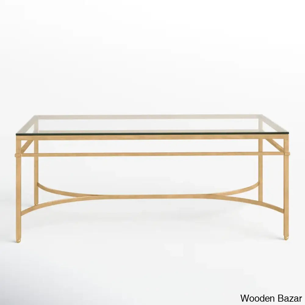 Genevievey Glass Top Coffee And Center Table