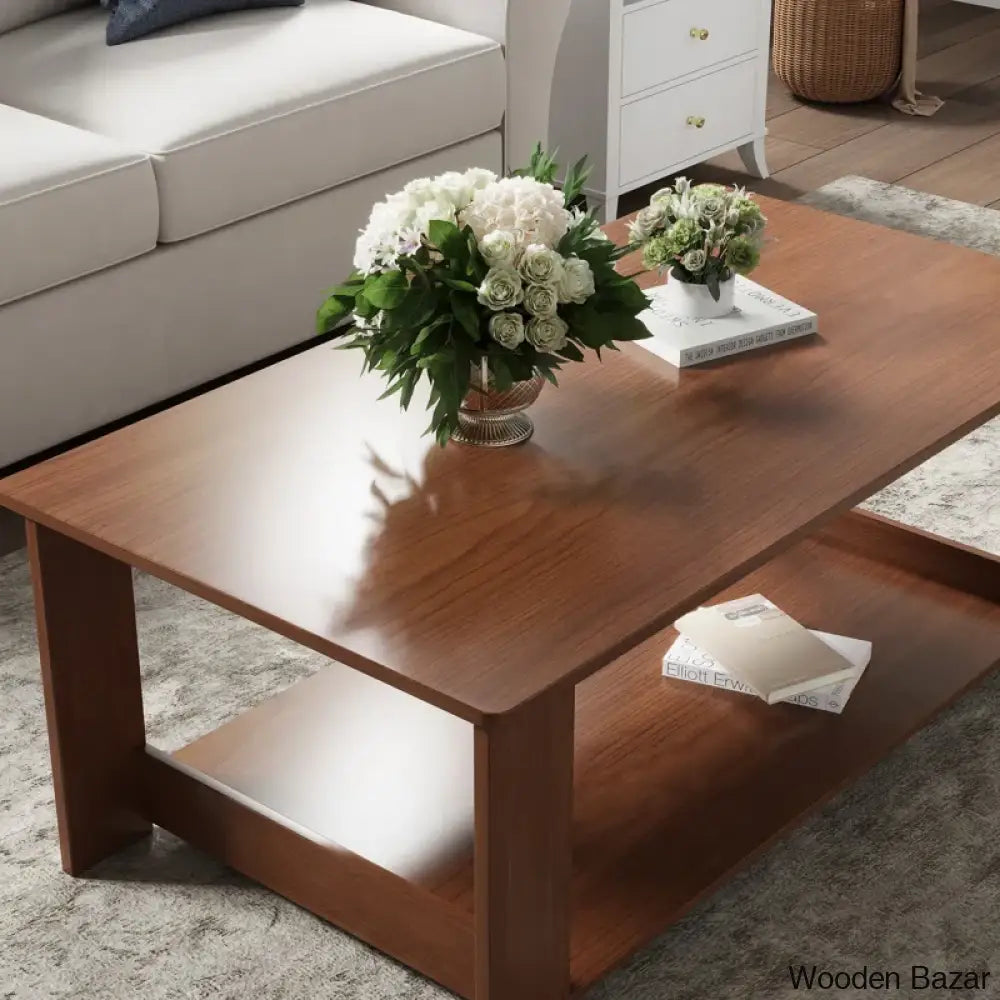 Gennito 4 Legs Coffee And Center Table With Storage