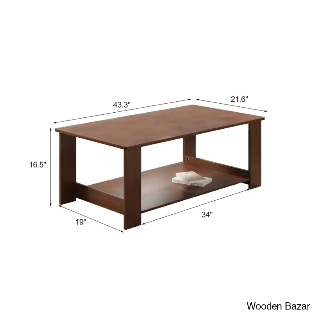 Gennito 4 Legs Coffee And Center Table With Storage