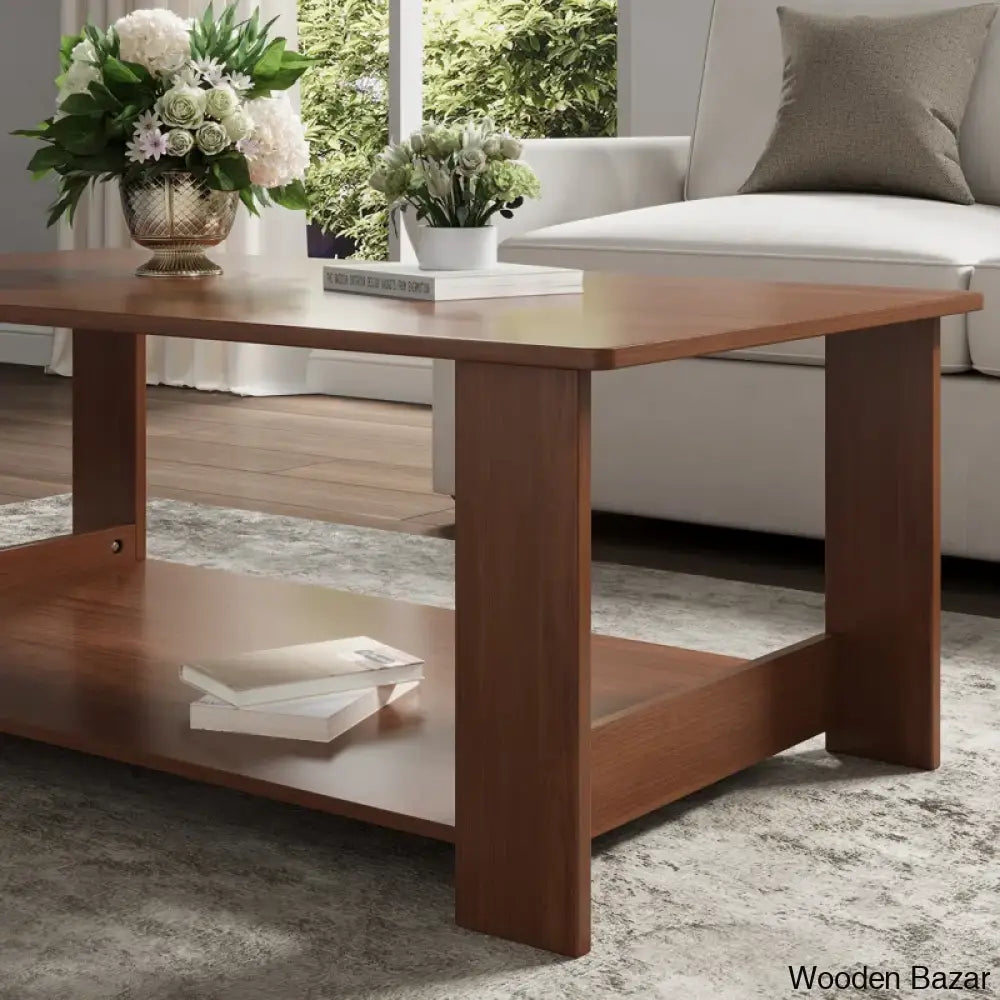 Gennito 4 Legs Coffee And Center Table With Storage