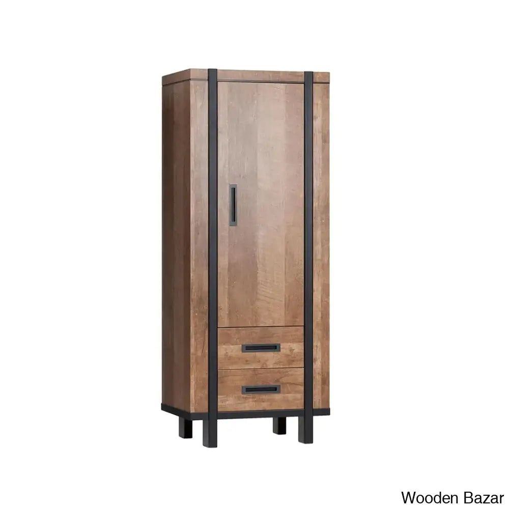 Gifford Elegance Defined Solid Wood Borneo Storage Cabinet - Wooden Bazar