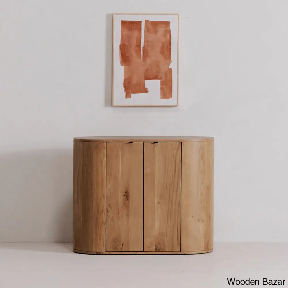 Gildas Innovative Design Solid Wood Theo Cabinet - Wooden Bazar