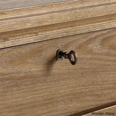 Giselle Elegant Efficiency Solid Wood Caldwell Barley 7-Drawer Chest
