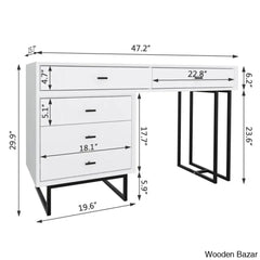 Dressing Table with Gol Mirror-8