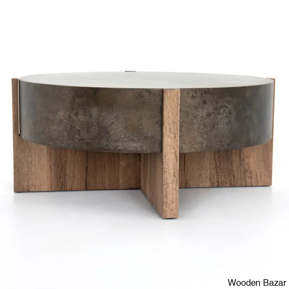 Glendo Cross Legs Coffee Table And Center Table