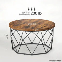 Glennis Modern Coffee And Center Table - Wooden Bazar