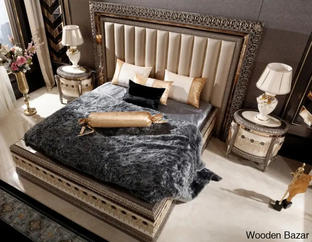 Luxury Bedroom Set with side tables-1