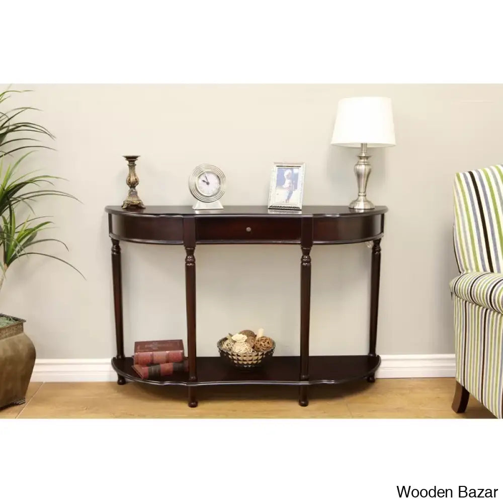 Small Wood Coffee Table - Console Table