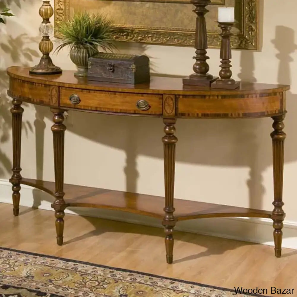 Wood Foyer Table - Console Table